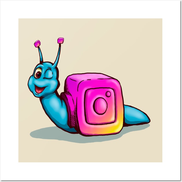 insta snail Wall Art by Rashcek